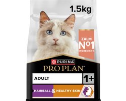 Pro Plan Adult Adult Hairball & Healthy Skin Rijk aan Zalm - 6 x 1.5 kg