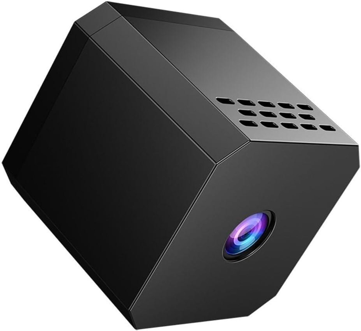 Beveiligingscamera - Miniatuur webcam - Offline bewaking - Magnetische montage - 7.3 x 5.5 x 4 cm - Zwart