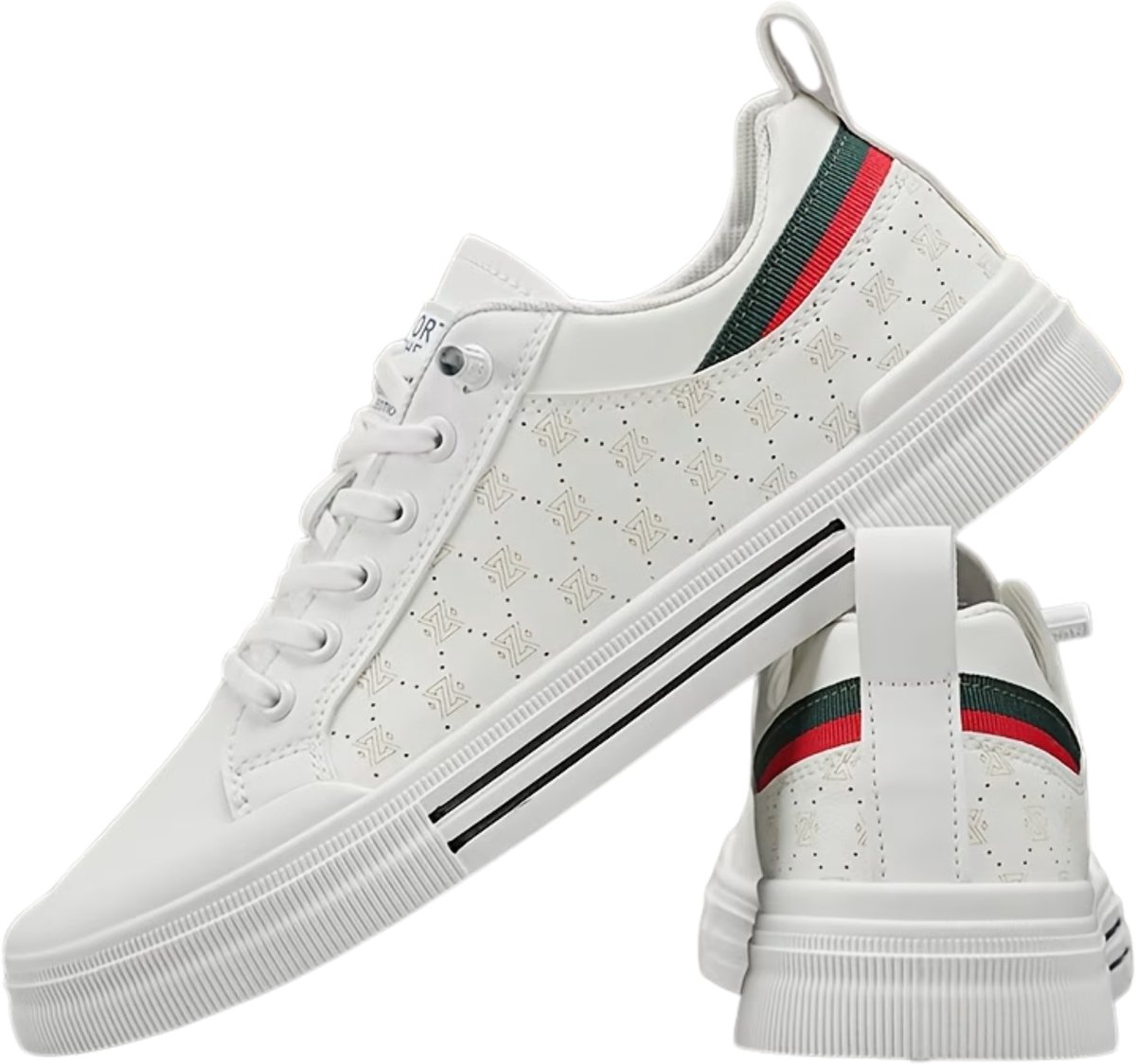 Currero Schoenen Heren Sneakers Comfortabel Wandelschoenen Casual Volwassenen 41.5 Wit