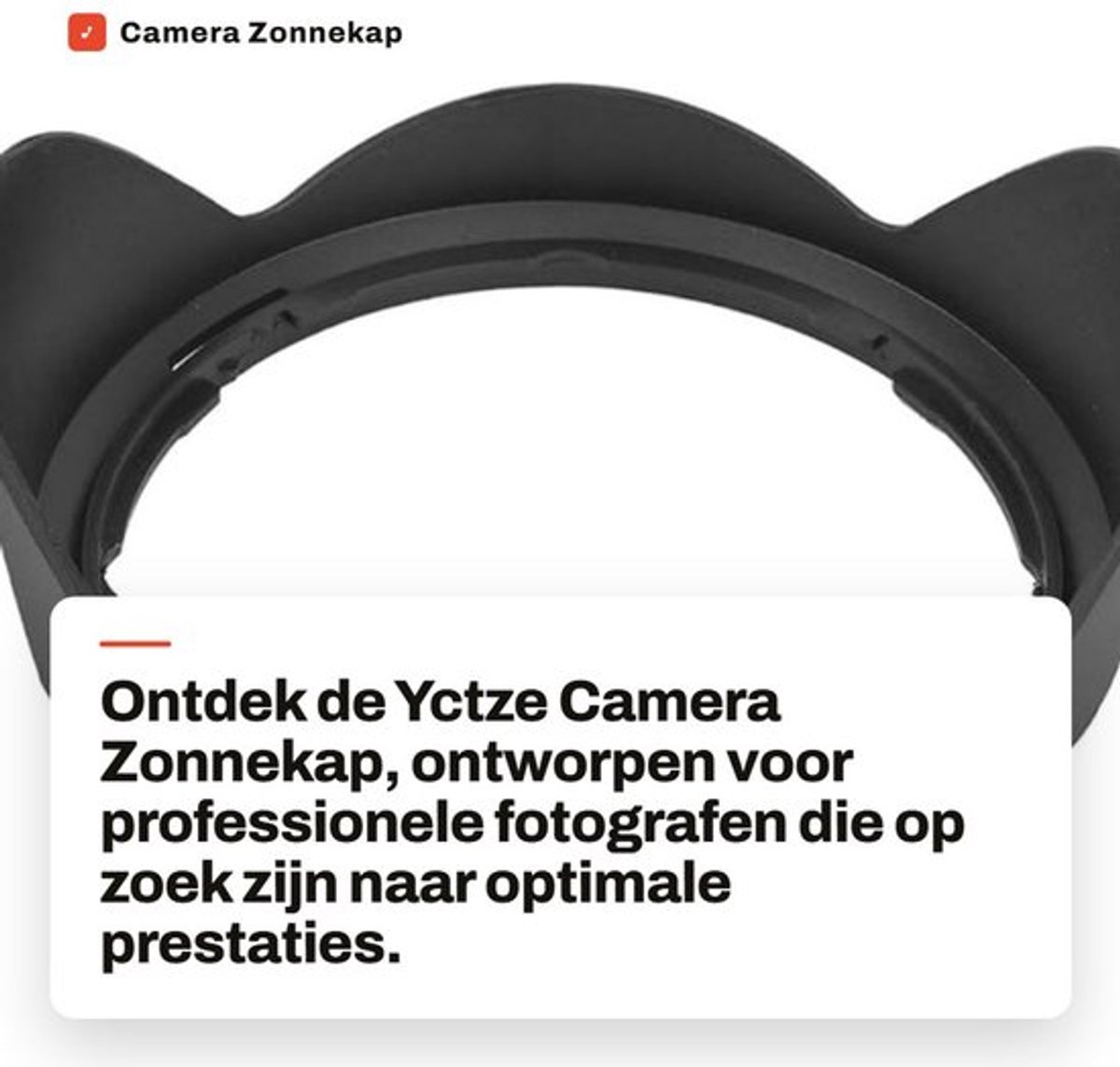 Camera Zonnekap - HB-23 Plastic - Bescherming tegen zonlicht - Geschikt voor AF-S 17-35mm F2.8D - Voor fotografen - Innovatief ontwerp