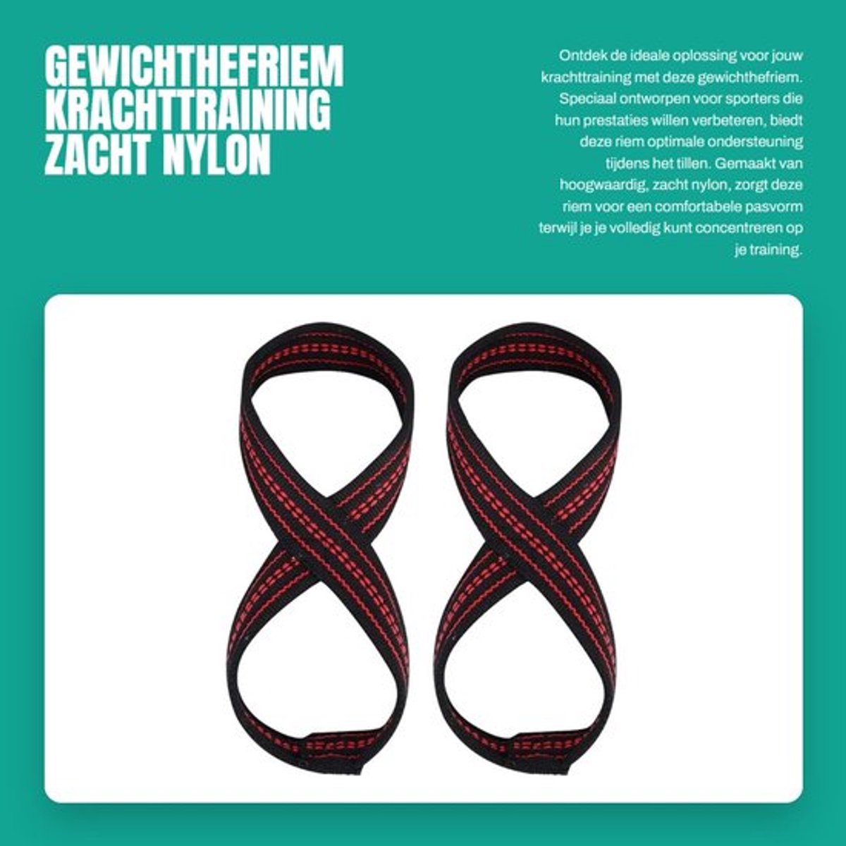 Gewichthefriem - 2 Stuks - Zacht Nylon - Duurzaam - Polsbandage - Beschermhulzen - S/M - Polsband