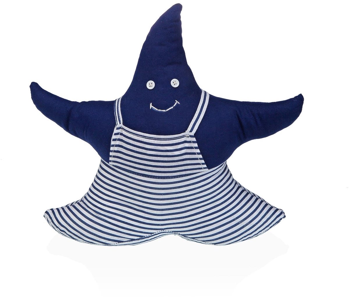 SnelShoppen - Decoratieve Deurstopper Zeester Marineblauw - 29x10x27 cm - Ideaal voor Keuken, Woonkamer, Kinderen, Feestjes, Tuin en Camping