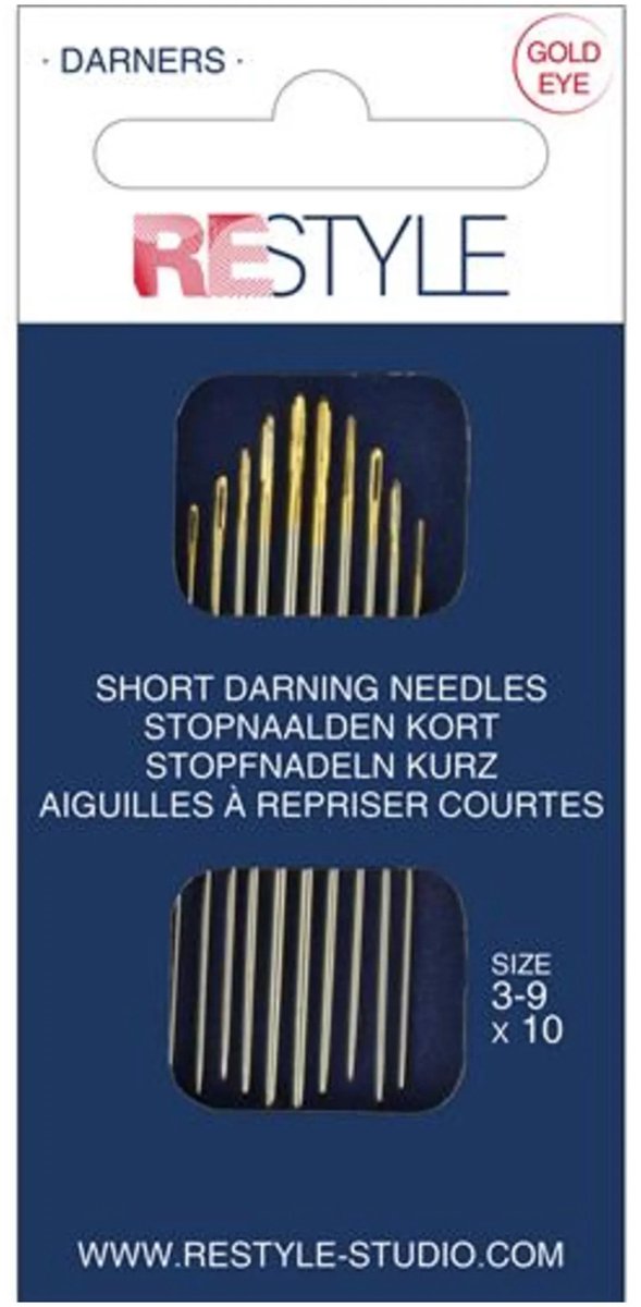 ReStyle 015.10500 Stopnaalden kort 3-9, 10 stuks assorti