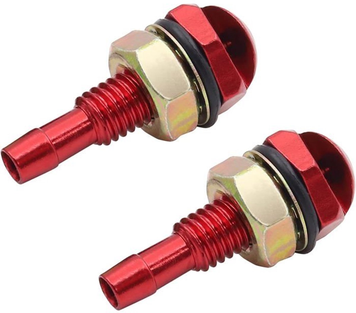 Een set van 2 universele ruitenwissersproeiers Geschikt voor auto's (rood)