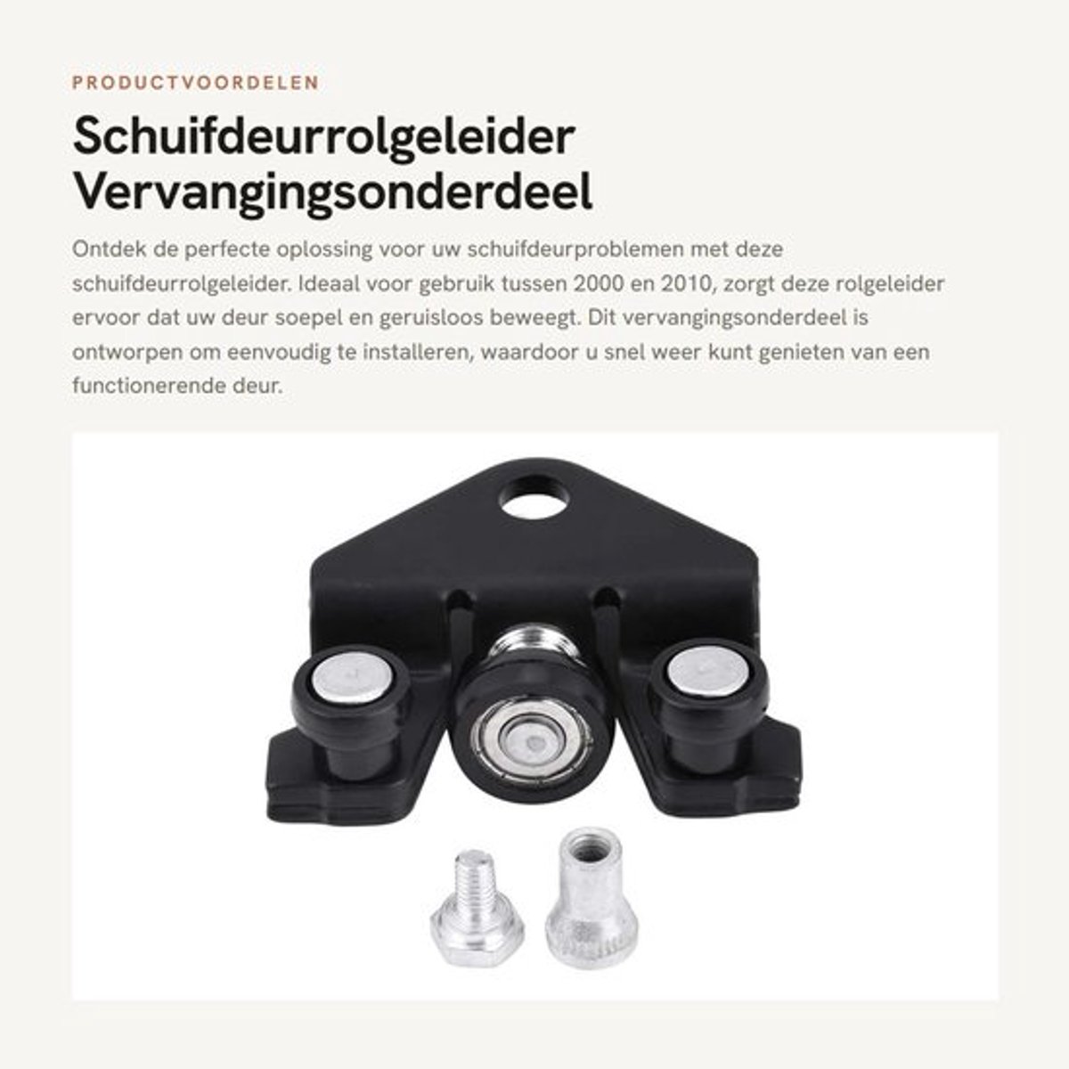 Schuifdeurrolgeleider Vervangend OE-onderdeel 7700312012 - Soepel Bewegen - Katrol Bevestiging - Originele Standaard - Lokaal Magazijn - Creatief Ideaal - Schuifdeuronderdeel