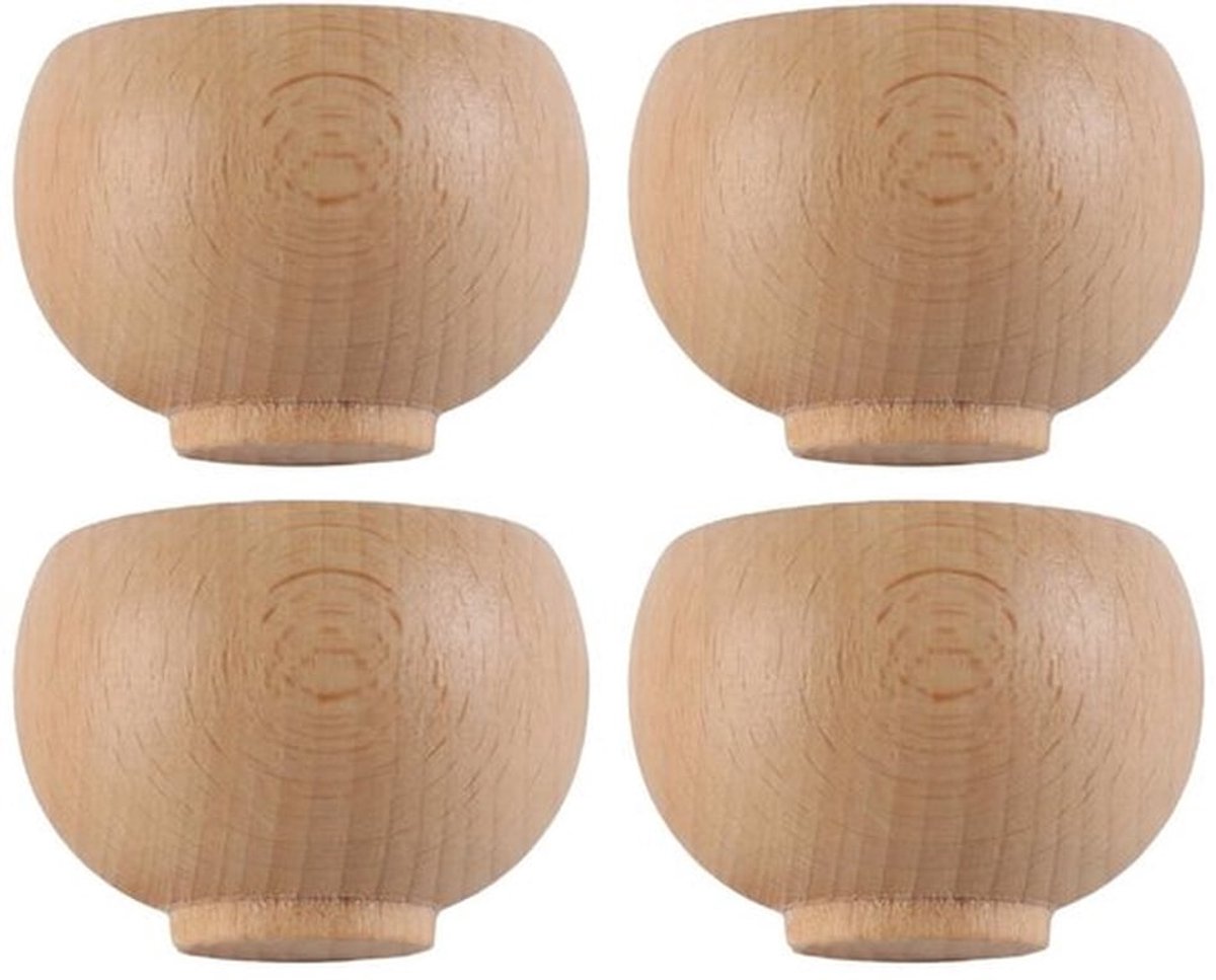 4-delige Japanse Sashiko Borduurspeldenkussenset met Houten Naaldhouder