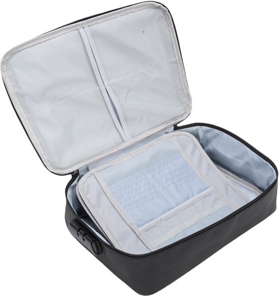 Documentbox Brandwerend - Glasvezel Waterdicht - Draagbaar - Vergrendeling - Multi-lagen - 37x27x11cm - Documentenkoffer