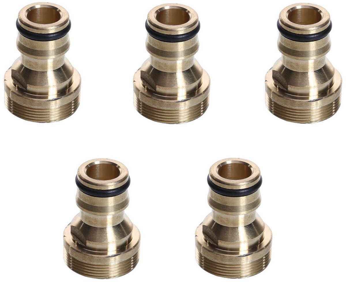 5x Universele Keukenkraan Adapter 23 mm – Messing Kraanadapter – Tap Adapter – Kraanstuk – Slangaansluiting – Waterkraan Verloopstuk - 5 Stuks