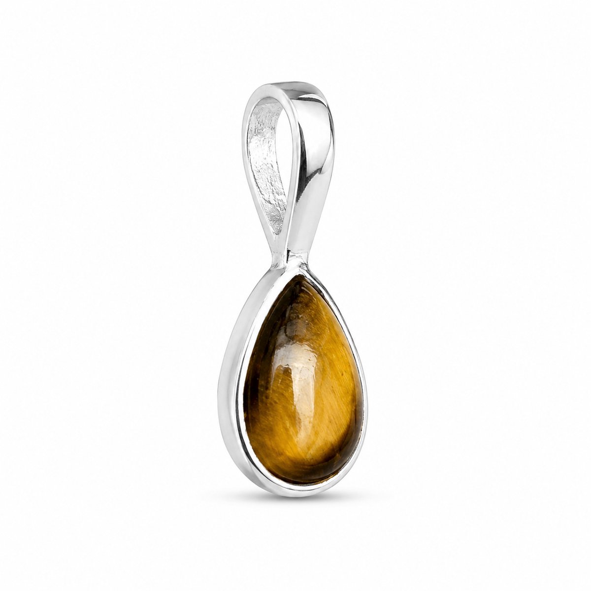 House of Jewels - Tijgeroog Hanger - 925 Zilver