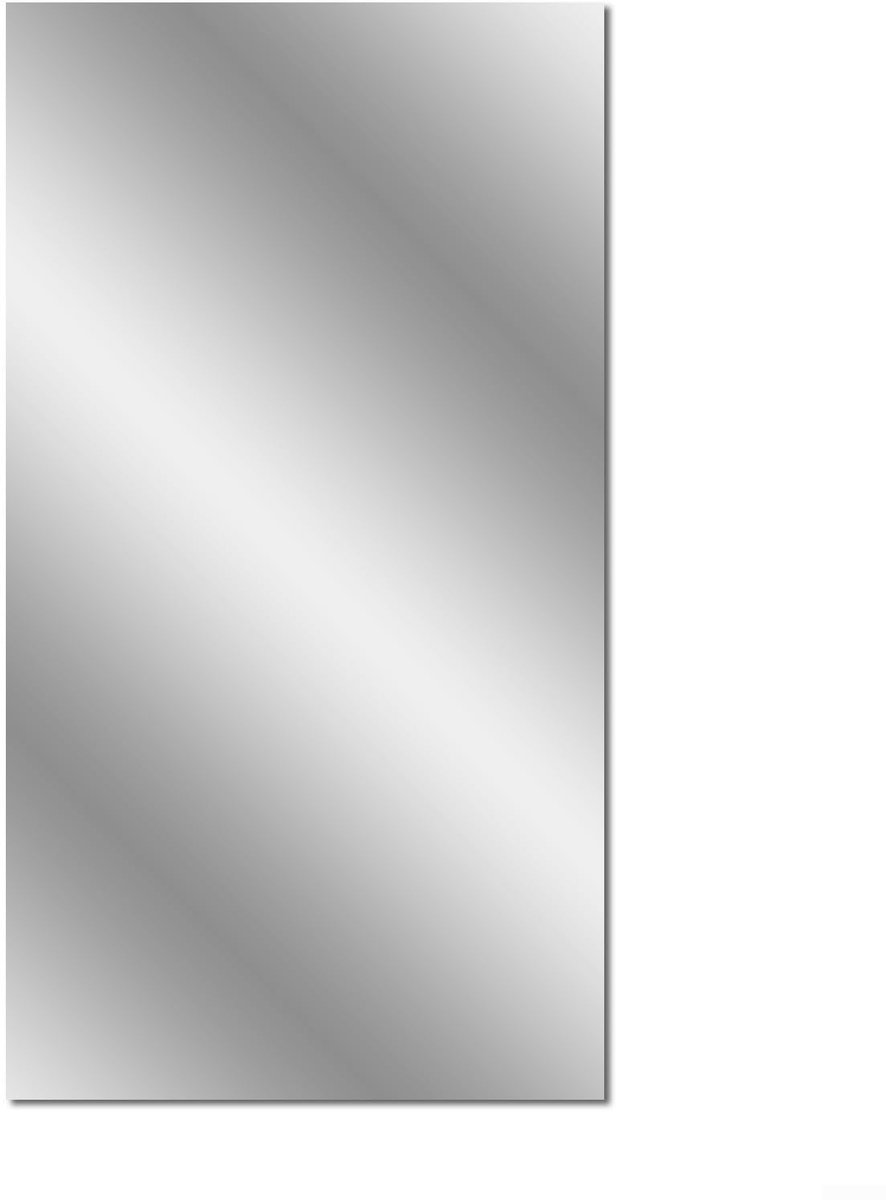 SnelShoppen - 1 Pack Zelfklevende Spiegelfolie 200X60cm, Verwijderbare Spiegel Tegels voor Woondecoratie, Muur Spiegels Vellen, Decoratieve Folie voor