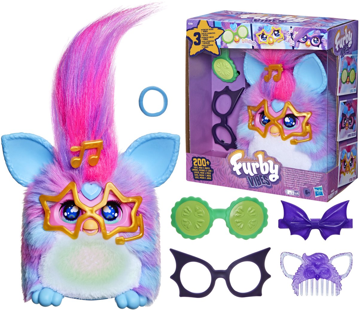 Furby Vibes Blue Razz - Interactieve Knuffel