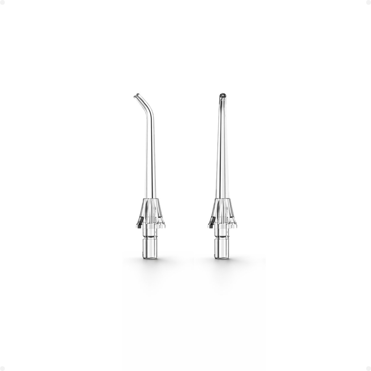 Flossing Floss Pro Standard Tip Set - 2 Opzetstukken - Opzetstukjes Waterflosser - Vervangtips Monddouche & Flosapparaat - Alleen voor Floss Pro