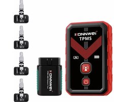 Konnwei TK100 Set - TPMS Programmeertool + 4x Sensor + OBD Relearn Tool