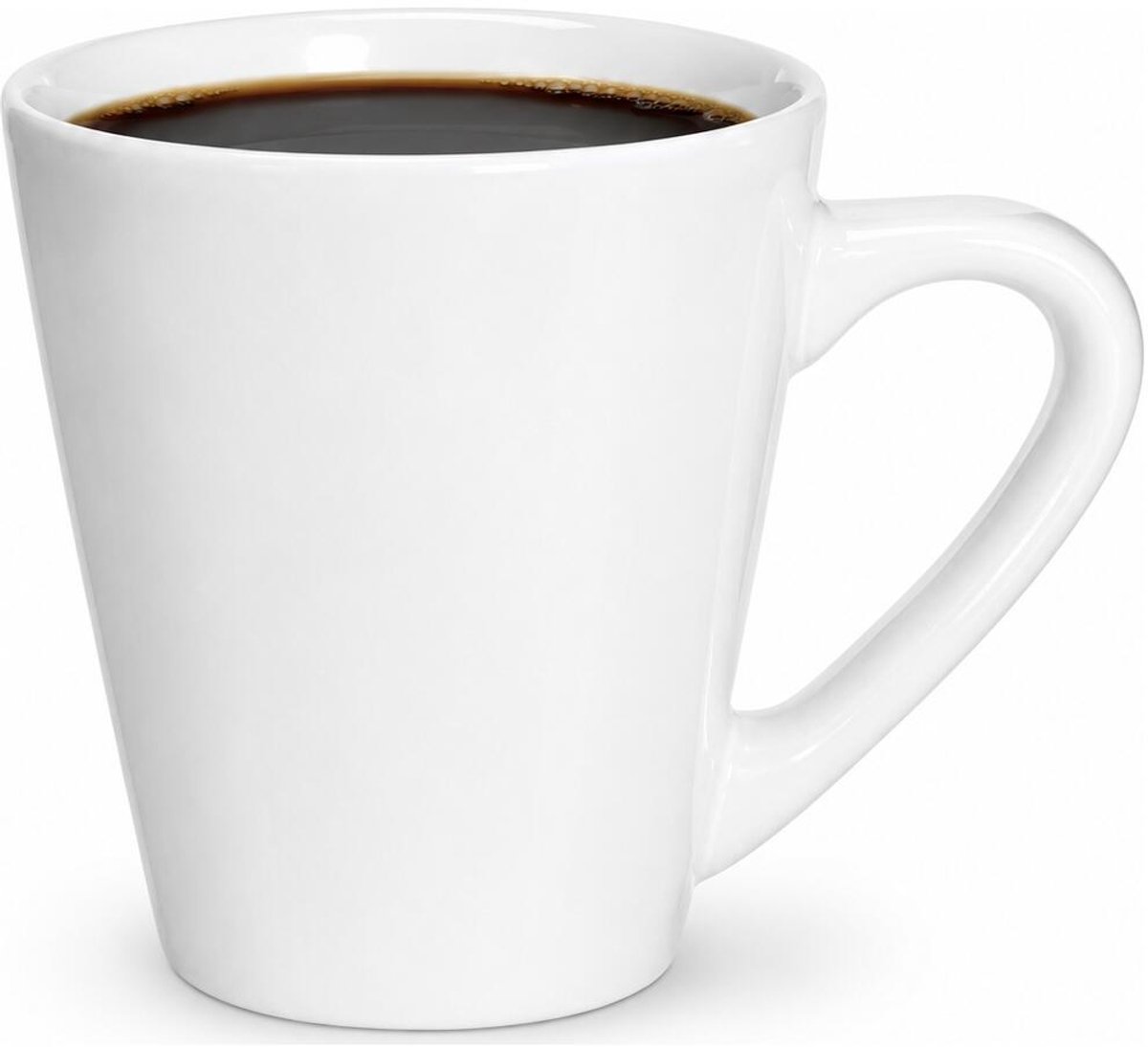 Alessandro Koffie / thee mok Verona - 1x stuks - ivoor wit - 300 ml - mokken - keramiek