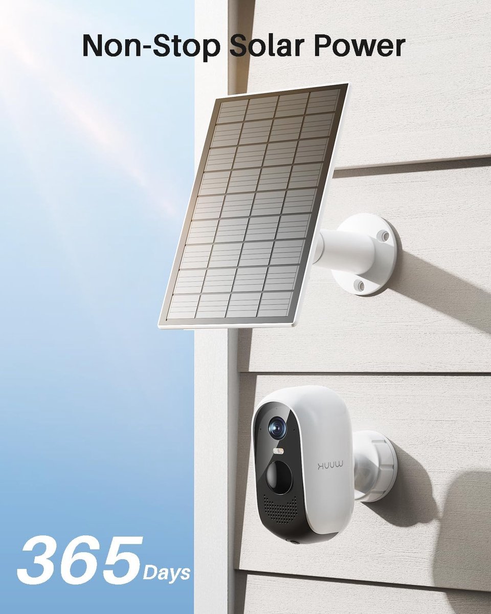 SnelShoppen - Draadloze Solar Beveiligingscamera Set met Thuisbasis + 2 Camera's, Nachtzicht, Bewegingsdetectie, 32GB Opslag, Geen Maandlasten, 2.4/5G