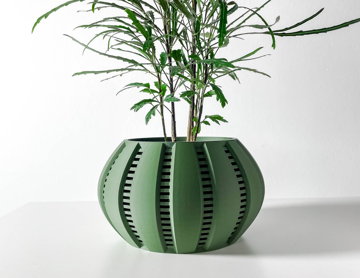 Skushy Balu Bloempot - Moderne Designpot voor Kamerplanten - Sculpturale Plantenpot voor Woonkamer en Kantoor - Premium Woondecoratie