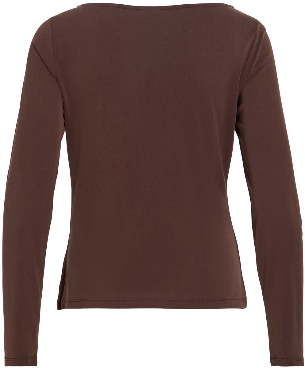 VILA - VIMODALA BOATNECK L/S TOP - NOOS - Dames - Blouses