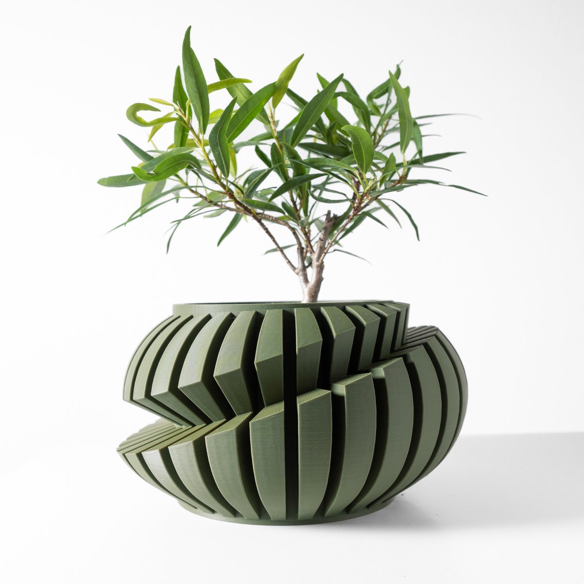 Skushy Luxira Bloempot - Moderne Designpot voor Kamerplanten - Sculpturale Plantenpot voor Woonkamer en Kantoor - Premium Woondecoratie