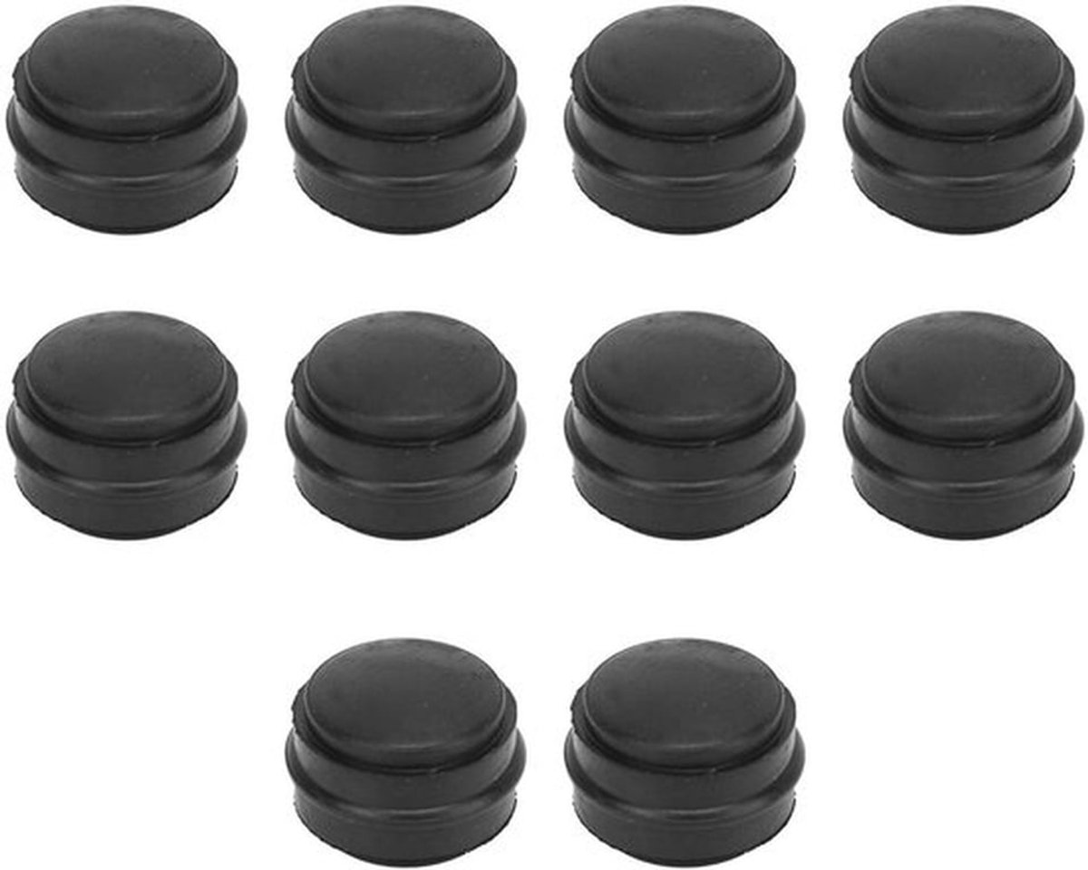 - Remontluchter Schroefdop - 10 Stuks - Rubberen Vetfittingdop - Zwart - Ontluchtingsvetdo