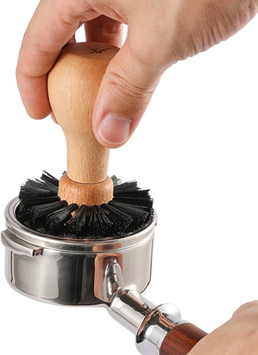 SnelShoppen - Professionele Portafilter Koffiemachine Schoonmaakborstel voor 58mm Portafilter - Barista Tools - Efficiënte Reiniger - B5341