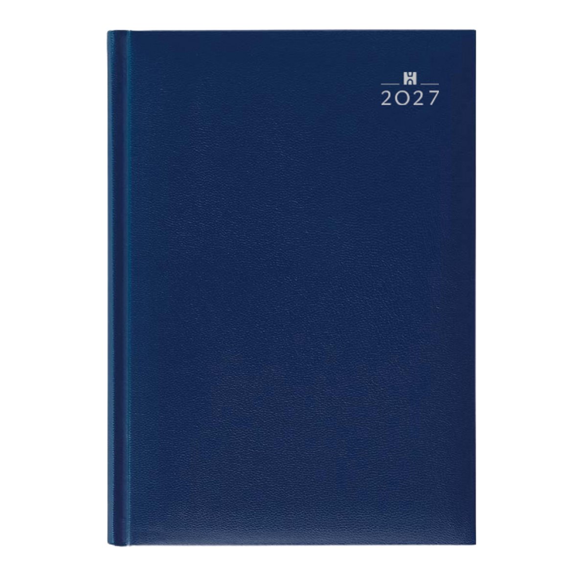 Castelli - Bureau agenda H42 2027 - dag per pagina - formaat A5 - meertalig met NL feestdagen - Made in Italy - harde omslag blauw