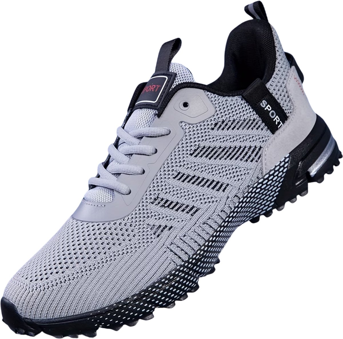 Currero Schoenen Heren Sneakers Comfortabel Wandelschoenen Casual Volwassenen 45 Grijs