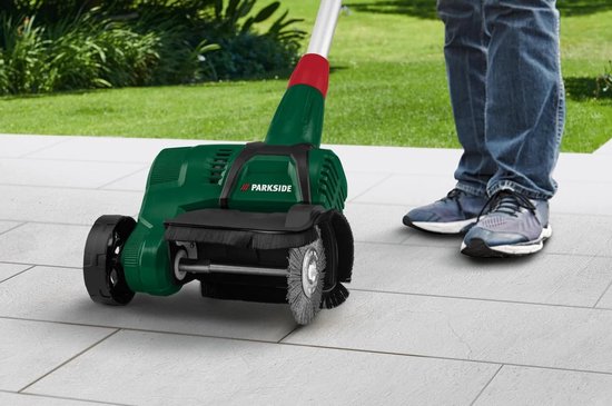 SnelShoppen - Draadloze terrasreiniger 20 V, verwijdert mos en vuil uit voegen, geschikt voor natuursteen, betonnen bestrating, tegels en hout, ideaal — afbeelding 5