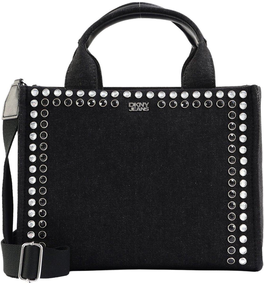 DKNY schoudertas handtas Milla Tote Blk Denim zwart