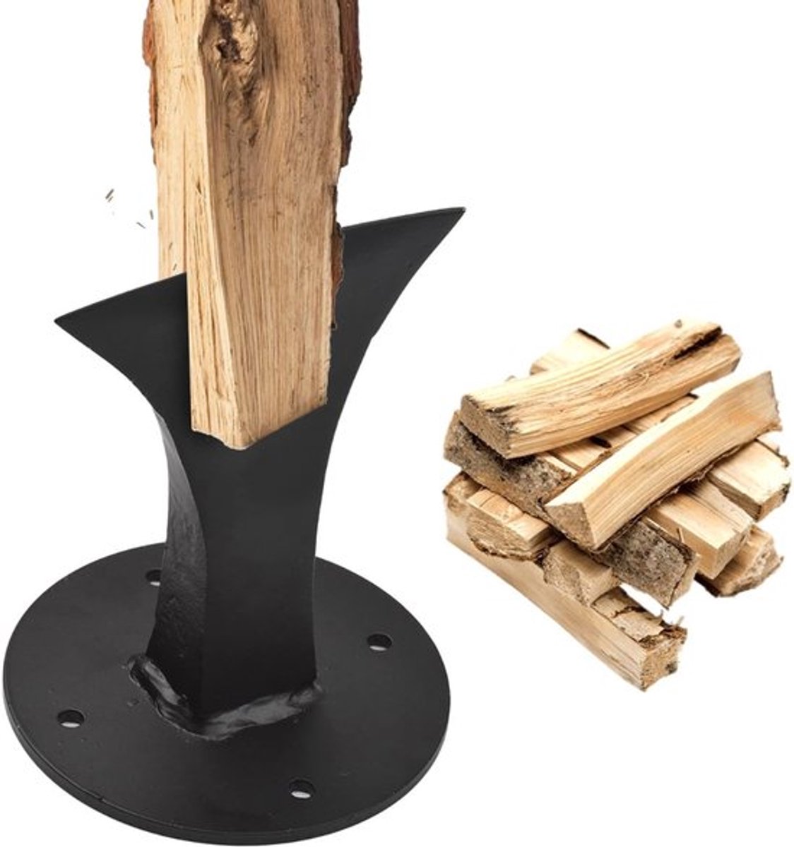 Houtklover Premium Snel Kloofhout Systeem – Houtsplijter Metaal Robuust Voor Efficiënt Splijten – Houtsplitter Voor Aanmaakhout Met Sterke Constructie | Hoge Prestaties Voor Tuinhaard, Openhaard Of Kachel