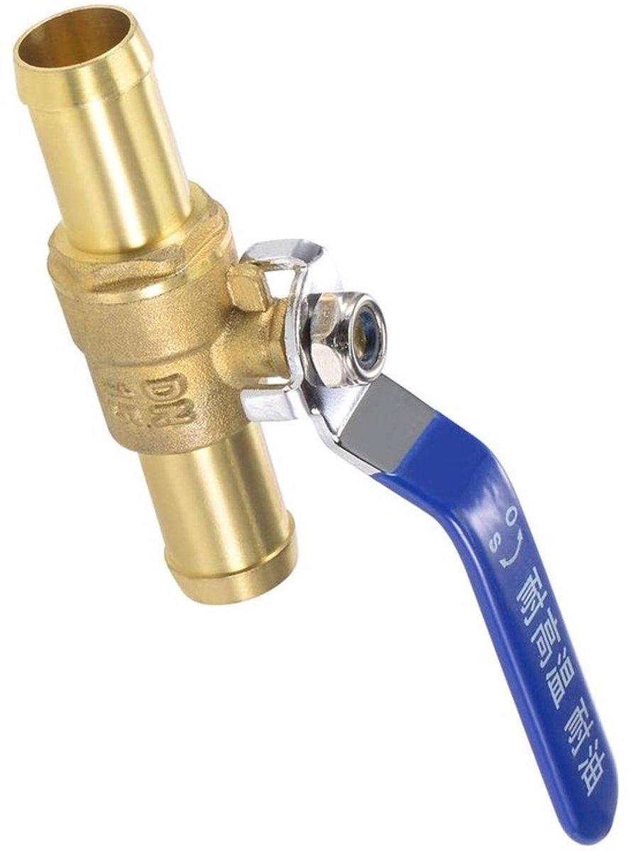 Messing Kogelkraanadapter met Antislip Handgreep (19 mm)