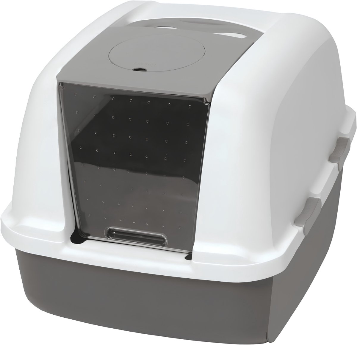 NIVA® Kattenbak - Kattentoilet - Luxe Kattentoilet - Grijs - 57cm x 50cm x 47cm