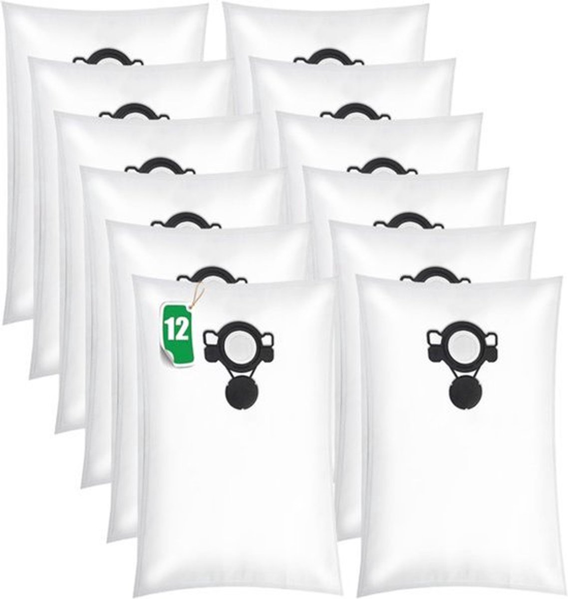 12-delige set accessoires voor stofzuigers met non-woven stofzakken geschikt voor Nilfsk VL/VC/Aero10/21