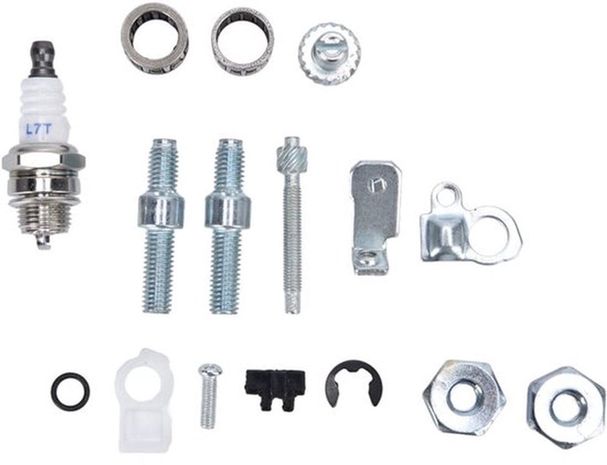 Set geleidebouten geschikt voor de kettingspanner van de Stihl 066 MS 660. Vervangt de originele onderdeelnummers 1138 664 2400 en 1127 007 1003.