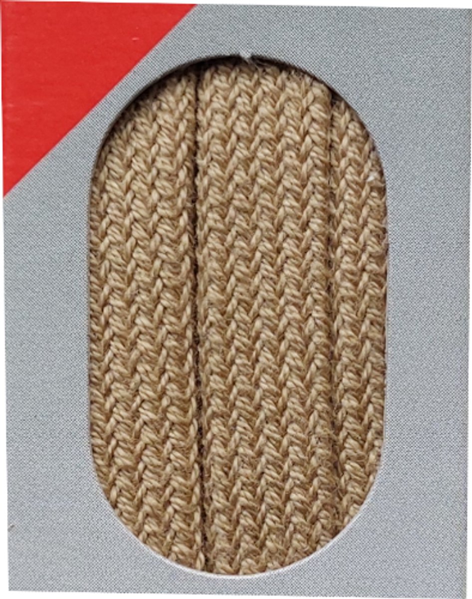Bob Veter - Beige - Plat - Lengte 150 cm - Breedte 8 mm - Schoenveter