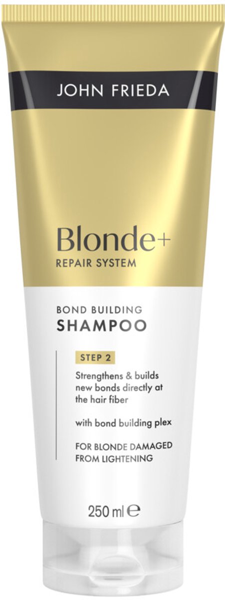 John Frieda - Blonde+ Repair Bond Building Shampoo - 6 x 250 ml - Voordeelverpakking