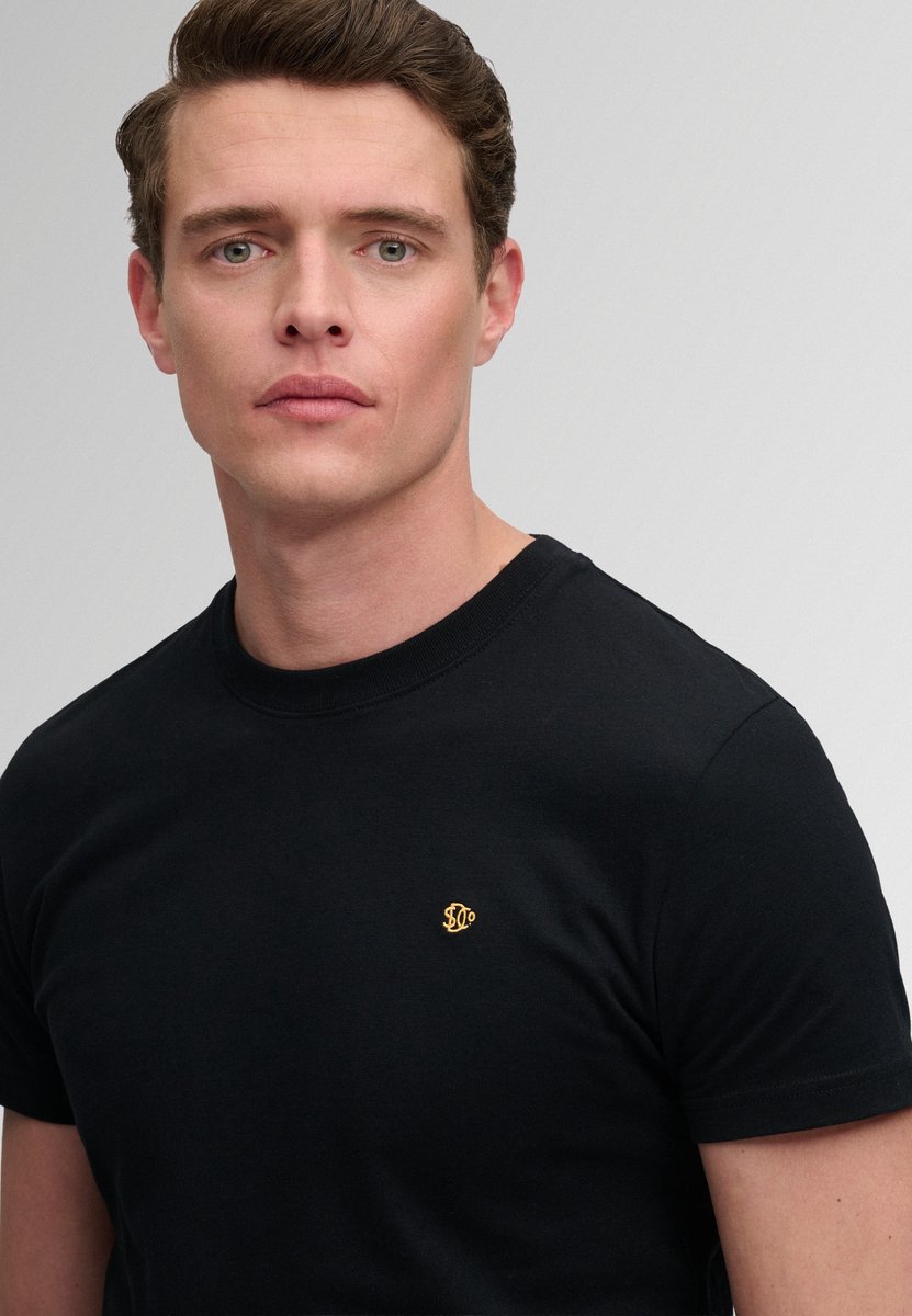 Superdry SD&Co Logo Geborduurde T-shirt Heren T-shirts Zwart