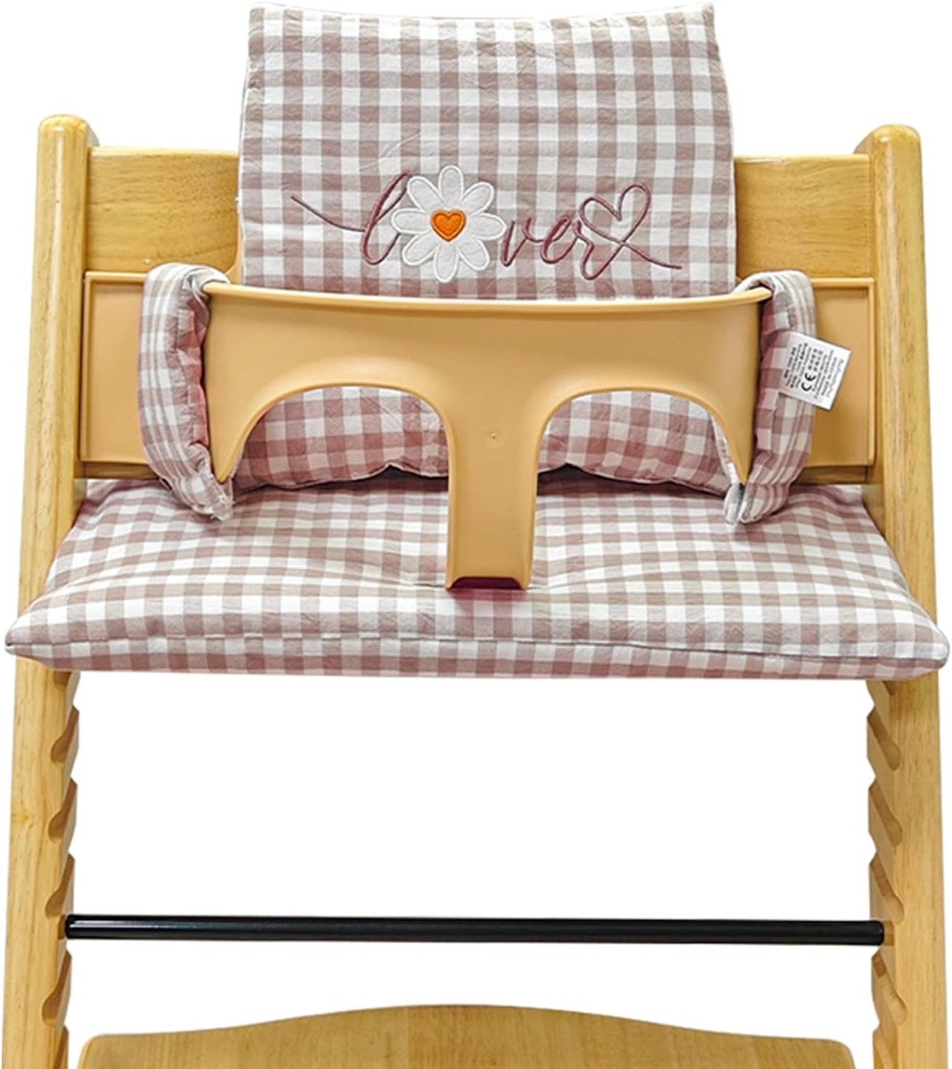 Comfortabele en gemakkelijk schoon te maken zitkussen voor kinderstoelen - Veilig en stijlvol voor babyzitjes met kleine madeliefjes