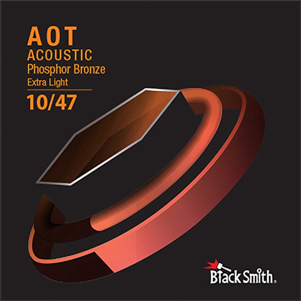 BlackSmith APB-1047 Nano-Carbon Coated Phosphor Bronze Akoestische Gitaarsnaren (10-47)