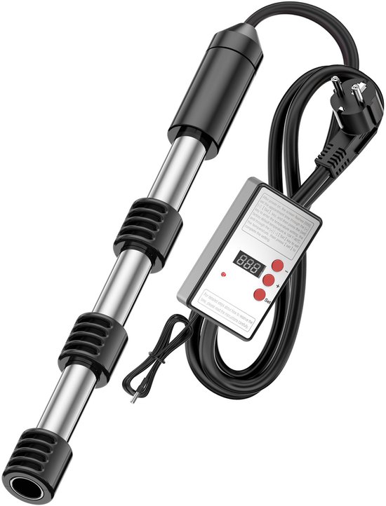 Dompelverwarmer - Dompelaars - Elektrische Waterverwarmer - verwarmingsstaaf - Oververhittingsbeveiliging - Snelle Verwarming - RVS-Automatische uitschakeling - Verwarming op constante temperatuur — afbeelding 5