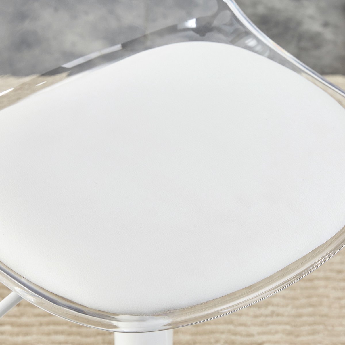 YYchan bartafelset - wit - tafel diameter 89 x 92 cm - krukken 82-104 cm