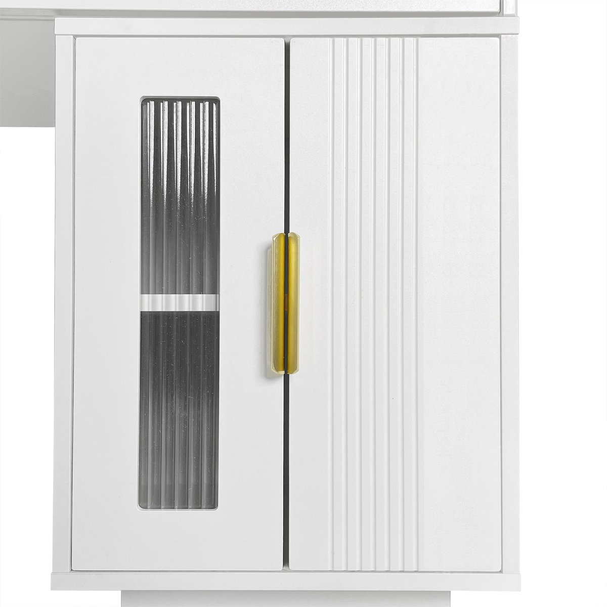 YYchan kaptafel - wit - 100 x 40 x 78 cm - met LED-verlichting