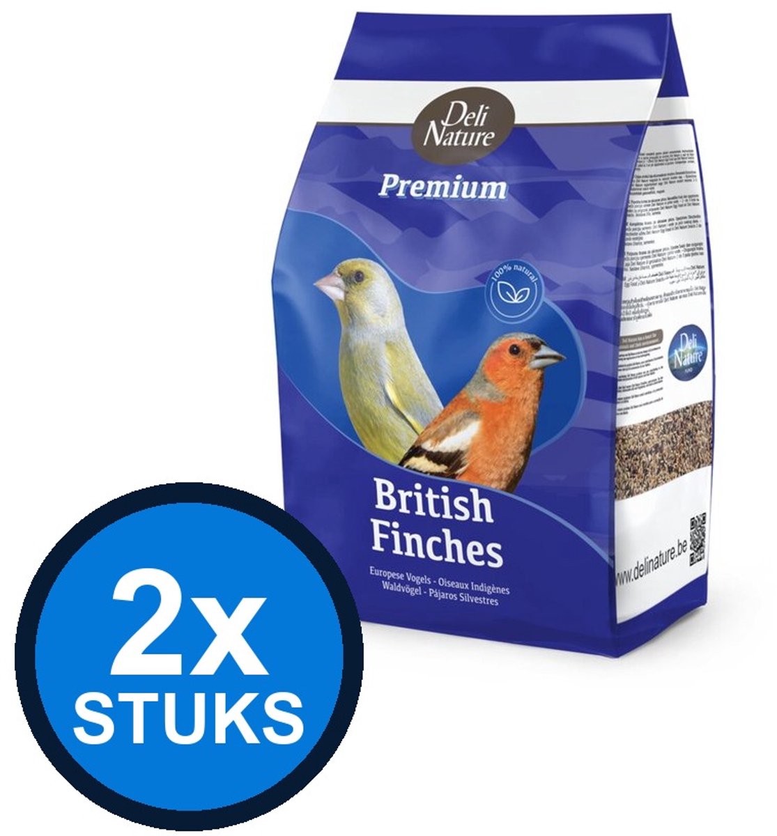 2x Deli Nature - Premium europese vogels 4kg - Vogelvoer - 4 kg
