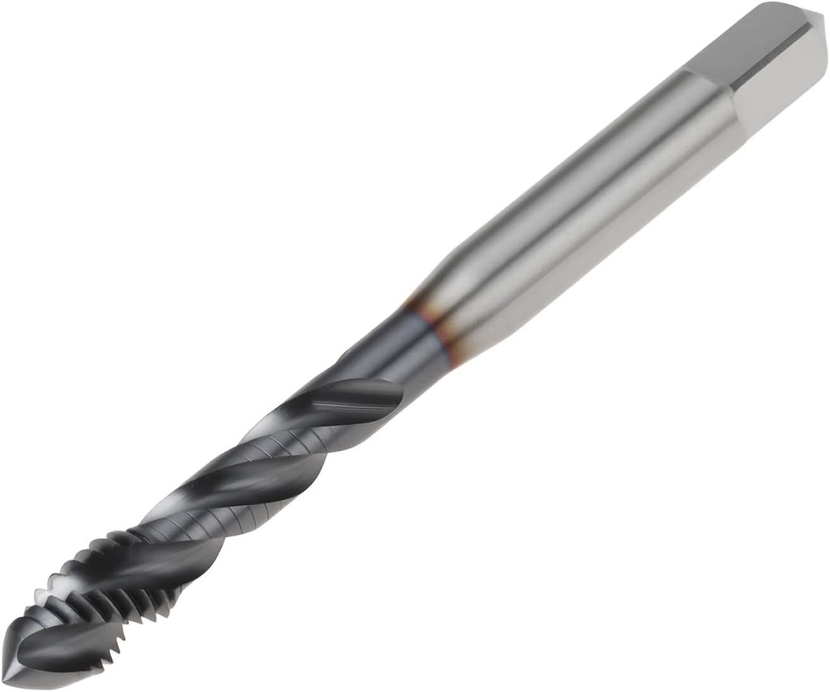 M6 x 1.0 Spiral Fluit Tap HSS-E Korte Blad Machine Tap voor RVS, Precisie Gereedschap en Metaalbewerking