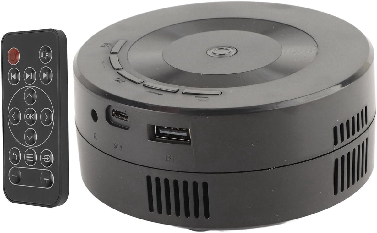 Mini projector voor kinderen, 1920 x 1080 TFT LCD, draagbare bioscoop projector voor thuis, ideaal voor films en cartoons