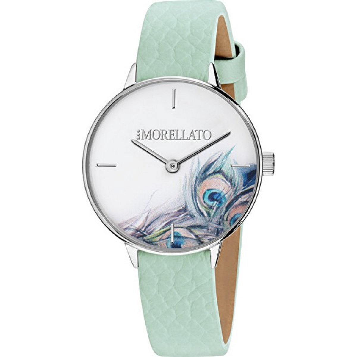 MORELLATO NINFA R0151141523 MINTGROEN/ZILVER 30 MM QUARTZ HORLOGE 1 STUK
