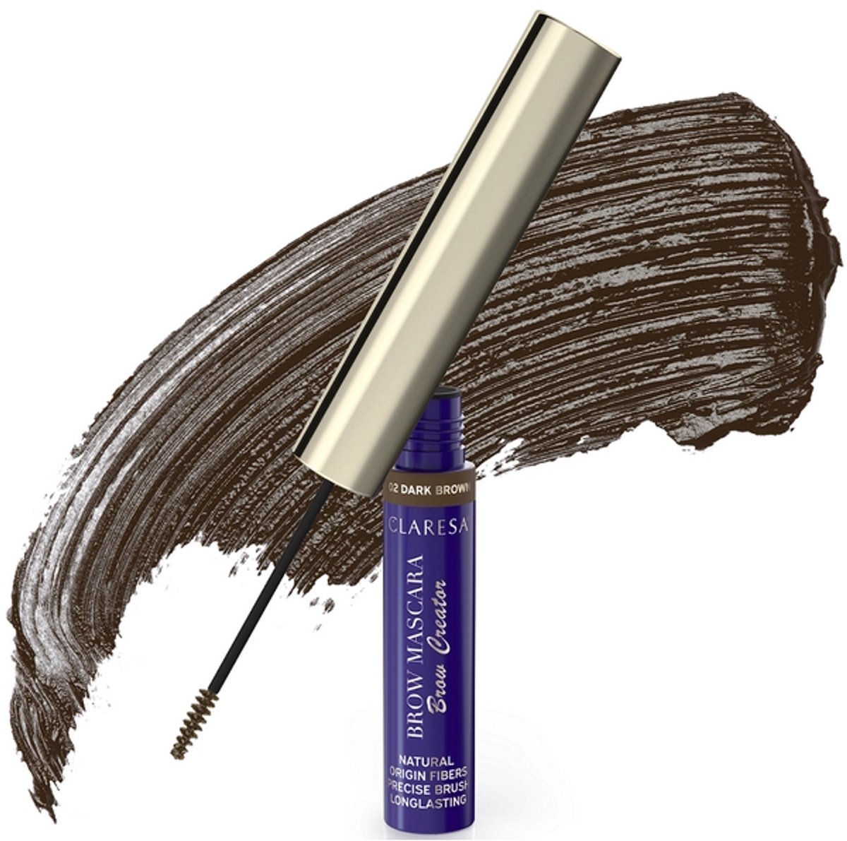 CLARESA BROW CREATOR 02 DARK BROWN BROW MASCARA WENKBRAUWGEL 6 GRAM
