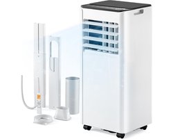Mobiele airco 10000 BTU draagbaar met afstandsbediening, ontvochtiger en 24-uurs timer