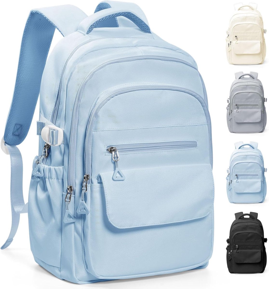 rugzak - rugzak meisje - schoolrugzak met laptopvak - rugzak dames - rugzak kind - rugzak laptop - rugzakken - Schoolrugzak - Middelbare School Boekentassen - Universiteit Schooltas - Dames Casual Rugzak Lichtgewicht - Blauw