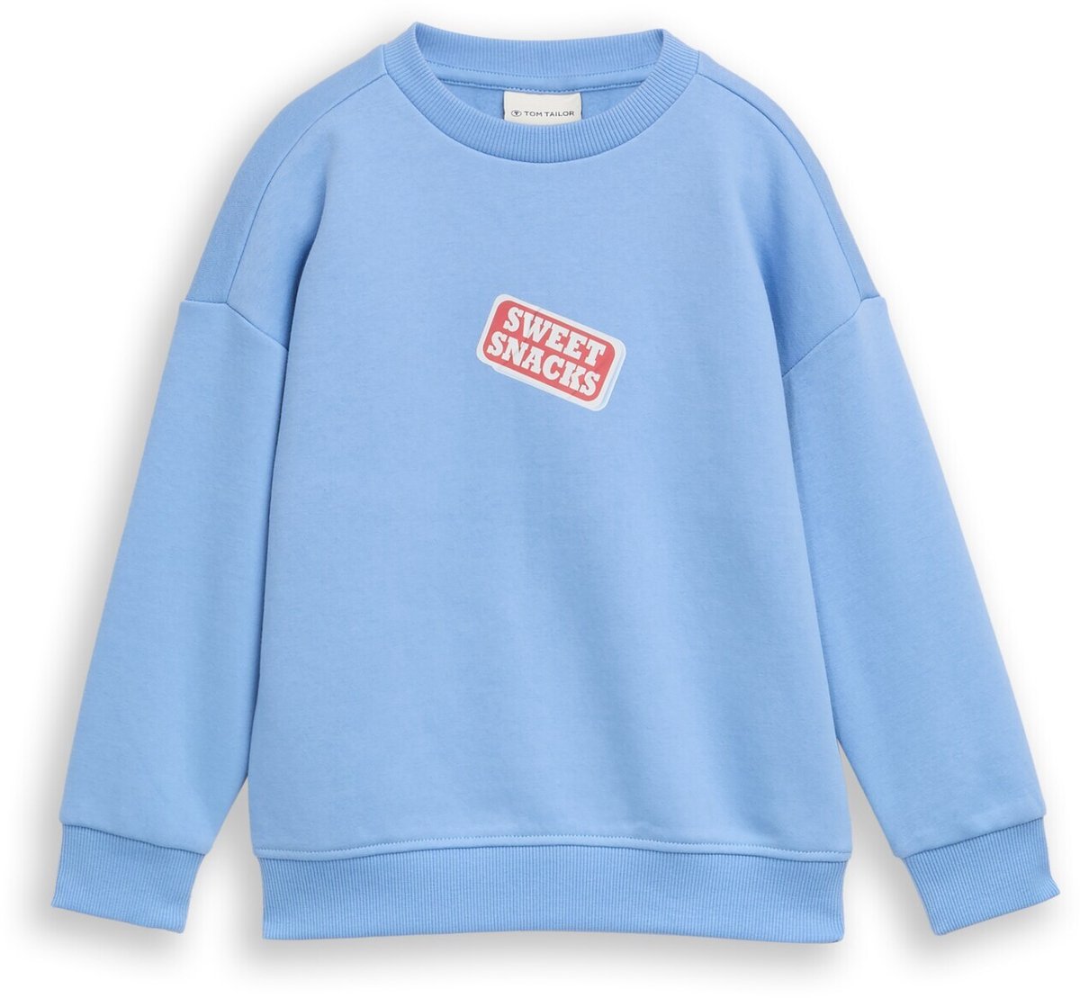 Tom Tailor - Oversized sweatshirt met print op de rug - Maat 116/122 - Light Blue