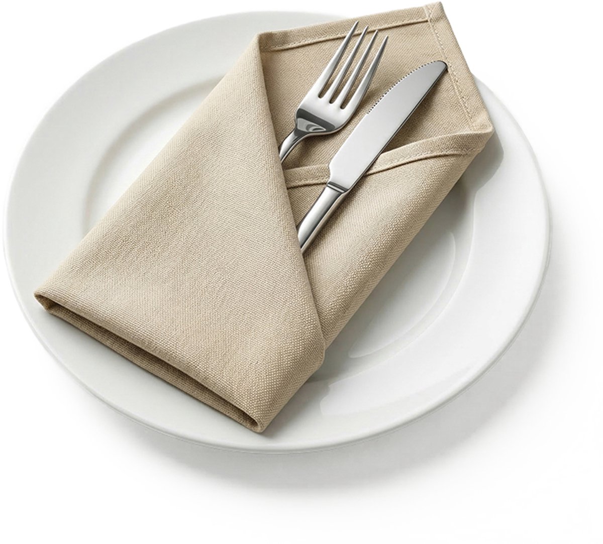 Servetten Polyester - Set Van 4 - Beige